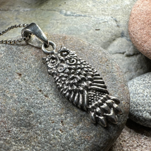Load image into Gallery viewer, Silver Owl Necklace