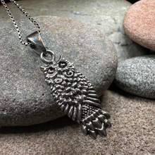 Load image into Gallery viewer, Silver Owl Necklace