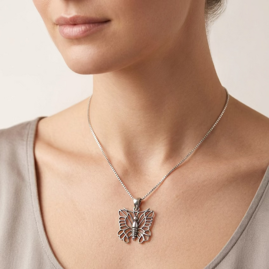 Blanca Butterfly Necklace — view 2