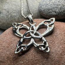 Load image into Gallery viewer, Trinity Knot Butterfly Necklace