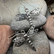 Load image into Gallery viewer, Dragonfly Drop Earrings