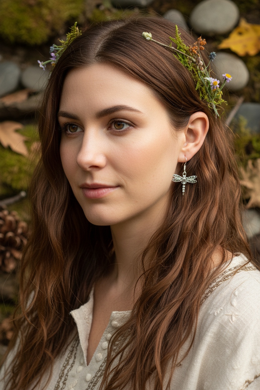 Dragonfly Drop Earrings — view 7