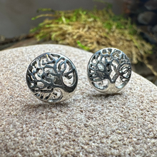 Load image into Gallery viewer, Celtic Tree of Life Stud Earrings