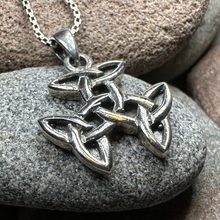 Load image into Gallery viewer, Three Trinity Knot Necklace