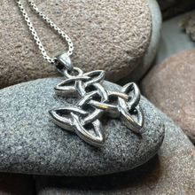 Load image into Gallery viewer, Three Trinity Knot Necklace