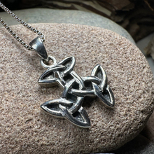 Load image into Gallery viewer, Three Trinity Knot Necklace