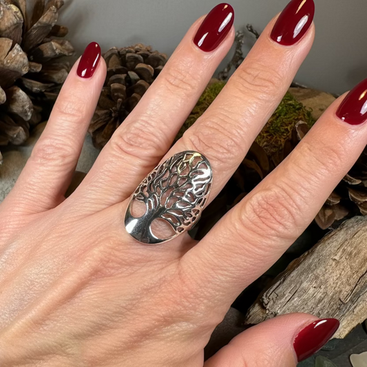 Caroline Tree of Life Ring in Sterling Silver