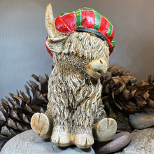 Load image into Gallery viewer, Tartan Highland Cow Figurine