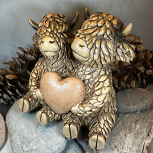 Load image into Gallery viewer, Our Love Highland Cow Figurine