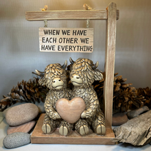 Load image into Gallery viewer, We Have Each Other Highland Cow Figurine