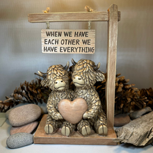 Load image into Gallery viewer, We Have Each Other Highland Cow Figurine