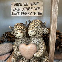 Load image into Gallery viewer, We Have Each Other Highland Cow Figurine