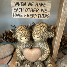 Load image into Gallery viewer, We Have Each Other Highland Cow Figurine