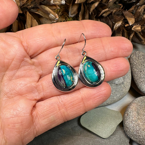Load image into Gallery viewer, Heathergems Teardrop Earrings - Handmade in Scotland