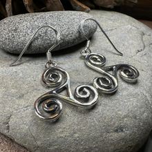 Load image into Gallery viewer, Elfwyn Celtic Spiral Earrings