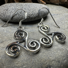 Load image into Gallery viewer, Elfwyn Celtic Spiral Earrings