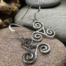 Load image into Gallery viewer, Elfwyn Celtic Spiral Earrings