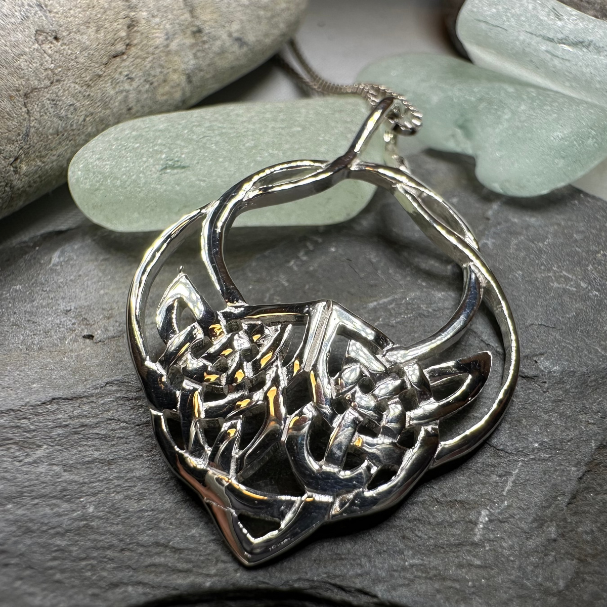 Lira Celtic Knot Necklace – Celtic Crystal Design Jewelry