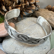Load image into Gallery viewer, Cruth Celtic Pewter Cuff Bracelet