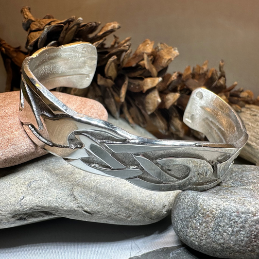 Cruth Celtic Pewter Cuff Bracelet - Handmade in Scotland