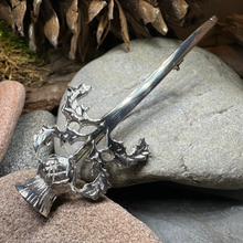 Load image into Gallery viewer, Loch Awe Thistle Kilt Pin