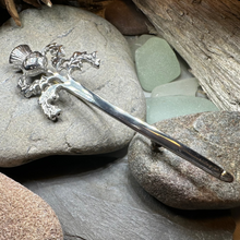 Load image into Gallery viewer, Loch Awe Thistle Kilt Pin