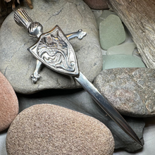 Load image into Gallery viewer, Alban Thistle Shield Kilt Pin