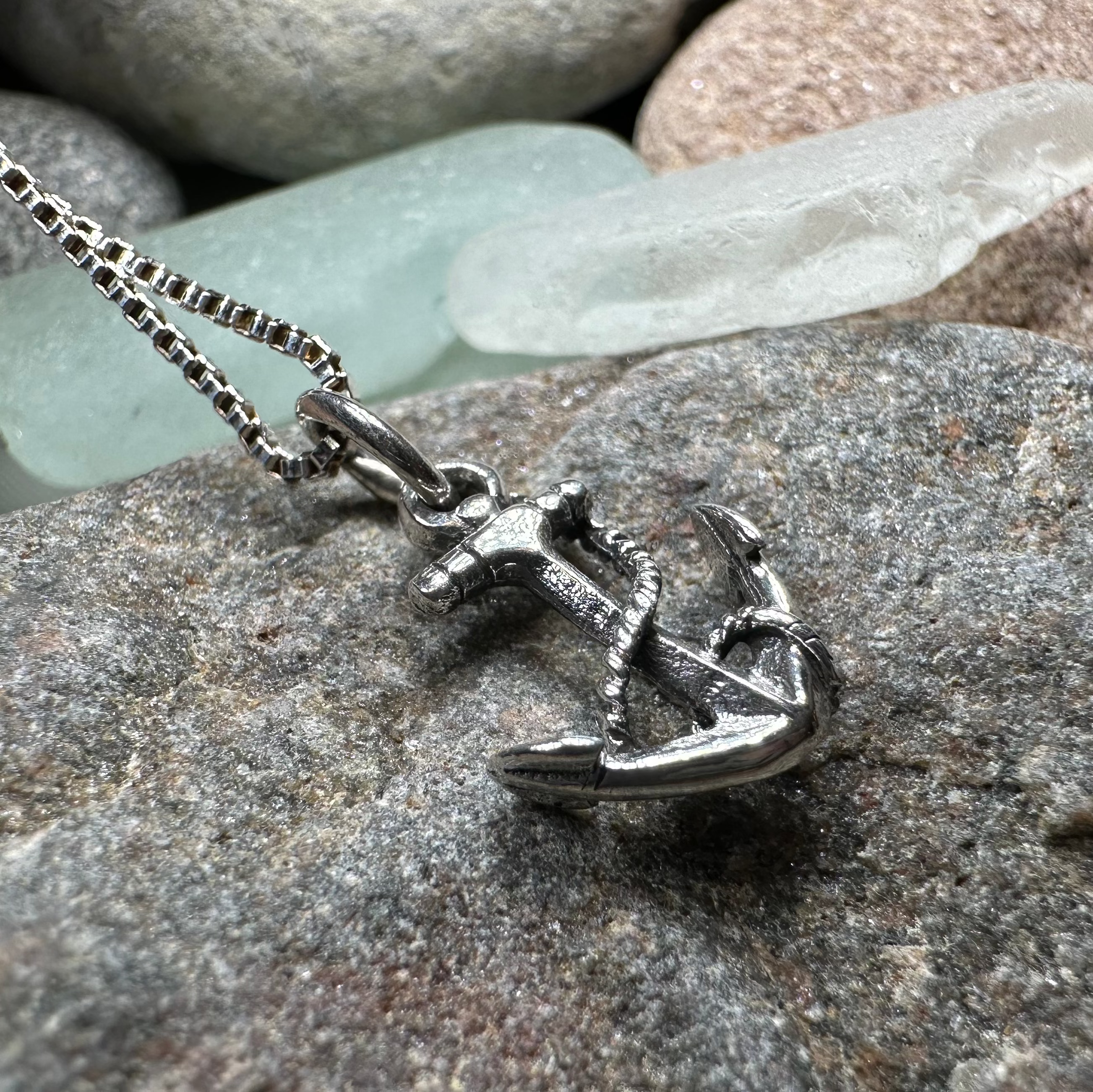 Little Anchor Necklace – Celtic Crystal Design Jewelry