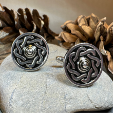 Load image into Gallery viewer, Celtic Shield Cuff Links