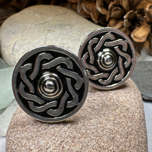 Load image into Gallery viewer, Celtic Shield Cuff Links