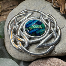 Load image into Gallery viewer, Heathergems Celtic Knot Brooch