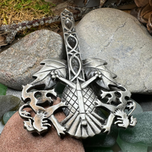 Load image into Gallery viewer, Rampant Lion Sword Kilt Pin
