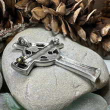 Load image into Gallery viewer, Antique Celtic Cross Brooch