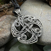 Load image into Gallery viewer, Pewter Celtic Elements Necklace