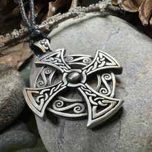 Load image into Gallery viewer, Honor Celtic Cross Necklace