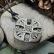 Load image into Gallery viewer, Eternity Celtic Cross Necklace
