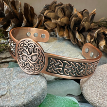 Load image into Gallery viewer, Tree of Life Copper Cuff Bracelet