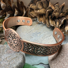 Load image into Gallery viewer, Tree of Life Copper Cuff Bracelet