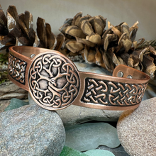 Load image into Gallery viewer, Tree of Life Copper Cuff Bracelet