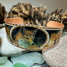 Load image into Gallery viewer, Fox Spirit Copper Cuff Bracelet