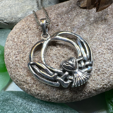 Load image into Gallery viewer, Affraic Celtic Owl Necklace