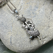 Load image into Gallery viewer, Locklyn Tartan Thistle Necklace