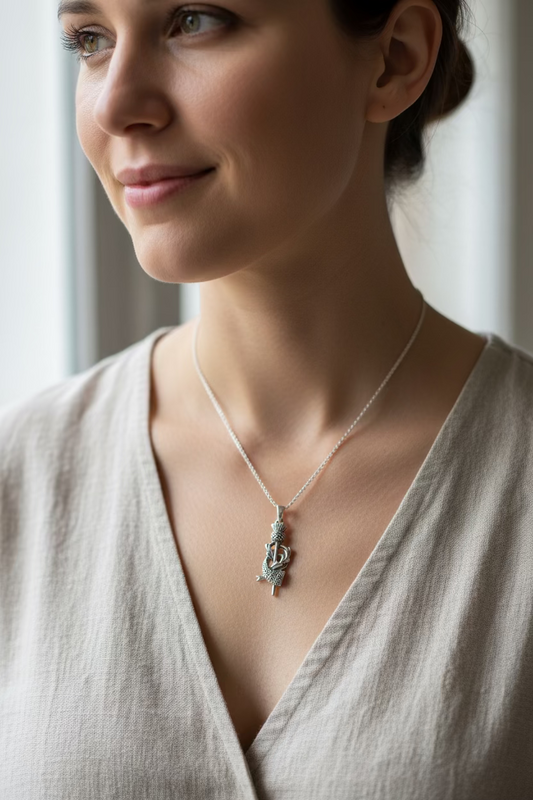 Locklyn Tartan Scottish Thistle Necklace