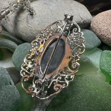 Load image into Gallery viewer, Eternal Celtic Onyx Brooch