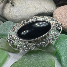 Load image into Gallery viewer, Eternal Celtic Onyx Brooch