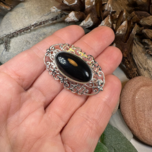 Load image into Gallery viewer, Eternal Celtic Onyx Brooch