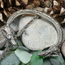 Load image into Gallery viewer, Celtic Wolf Torc Bracelet