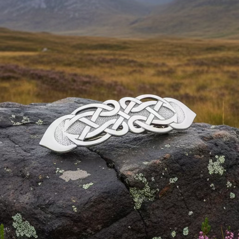Load image into Gallery viewer, Celtic Trust Knot Hair Clip for Women