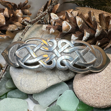 Load image into Gallery viewer, Celtic Trust Knot Hair Clip