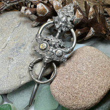 Load image into Gallery viewer, Viking Wolf Celtic Brooch